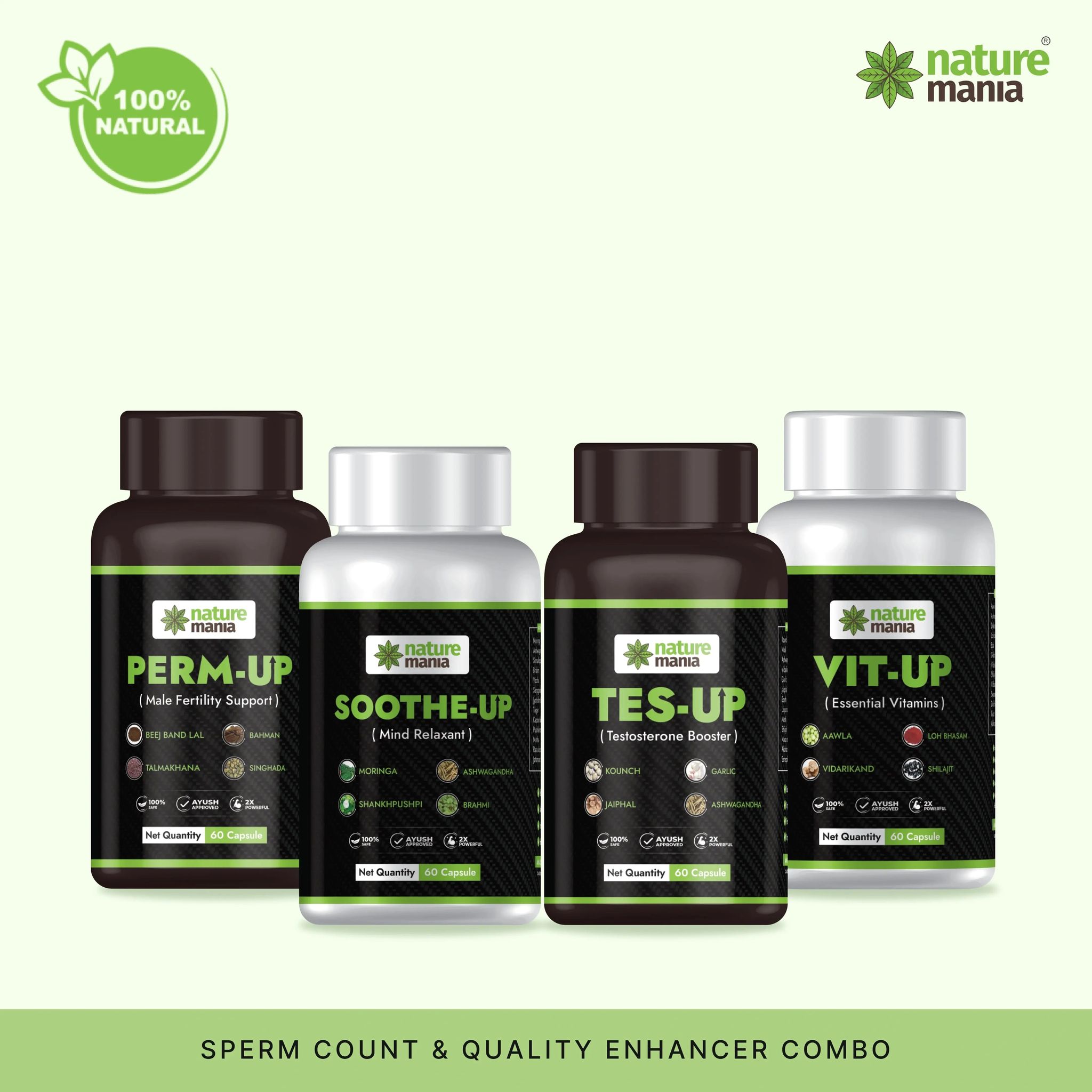 Nature Mania Sperm Combo ( Sperm Count & Quality Enhancer Combo)