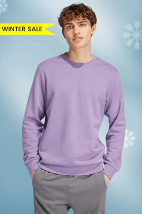 Lavender - Fleece Sweatshirt-S