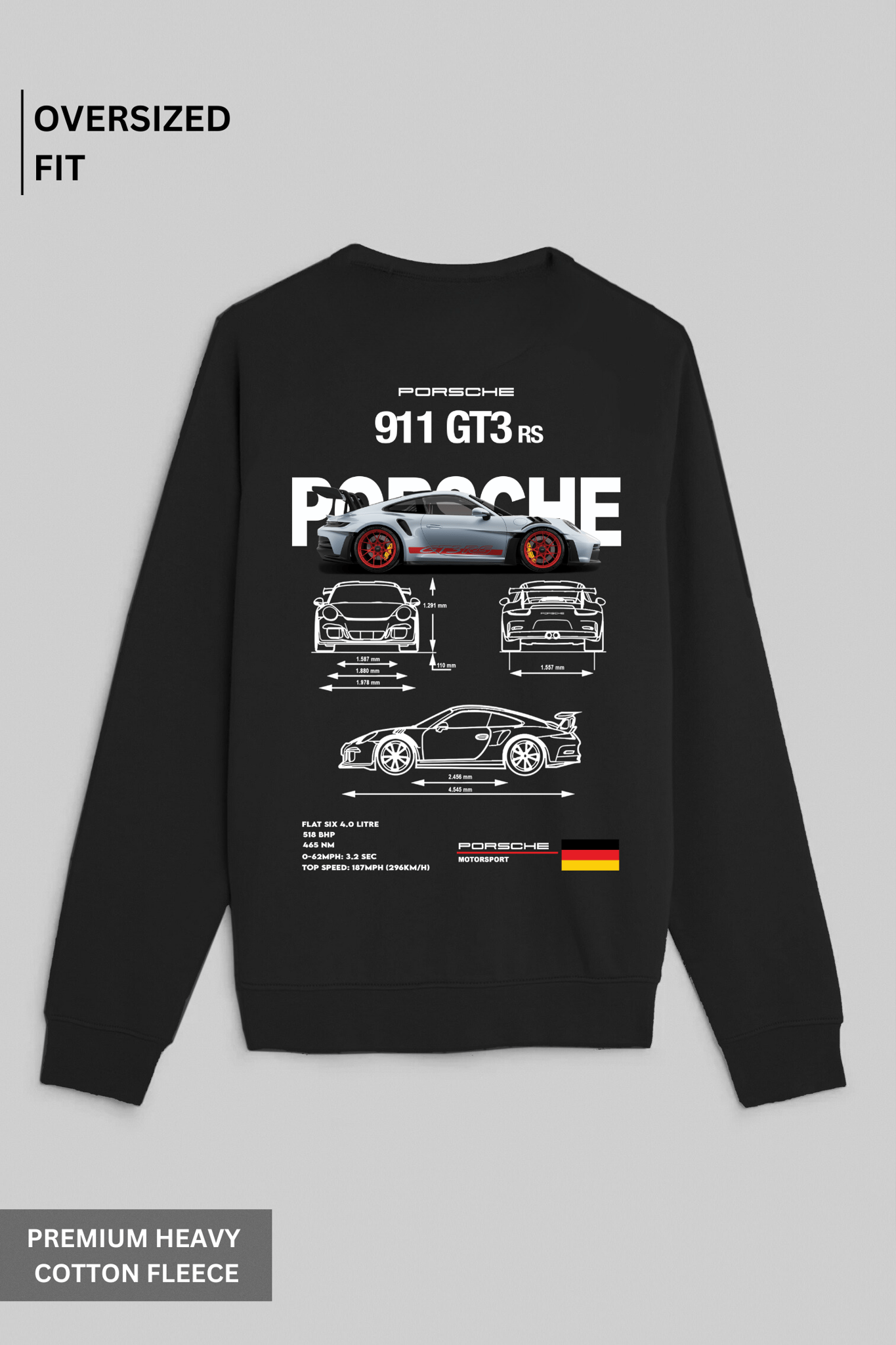 Porsche- Oversized Sweatshirt-XS