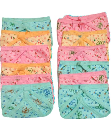 AURAPURO washable cotton reusable nappy / langot / diaper for baby / babies / kids pack of 12