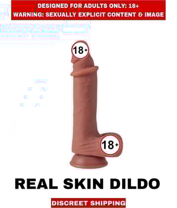 ADULT FEMALE REALSTIC FLEXIBLE Double Silicon Sexual REAL SKIN DILDO For Women