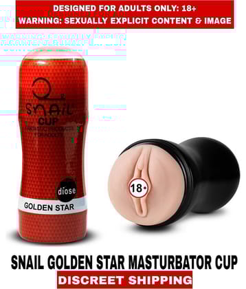 Sexual Wellness Men's Sex Toys Snail Golden Star Pussy Masturbator Cup Fleshtight For Men