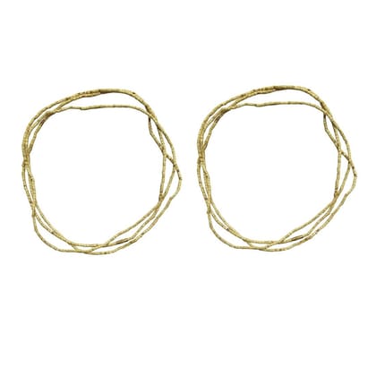 MAYAPURI Original Tulsi Mala/Tulasi Kanthi Mala for Neck | Holy Basil Wooden Necklace (Pack Of 2)