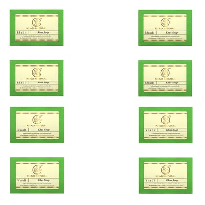 Khadi Natural Herbal Khus Soap Combo Pack Of 8 – 125gm Each Khadi Natural Herbal Khus Soap Combo Pack Of 8 – 125gm Each