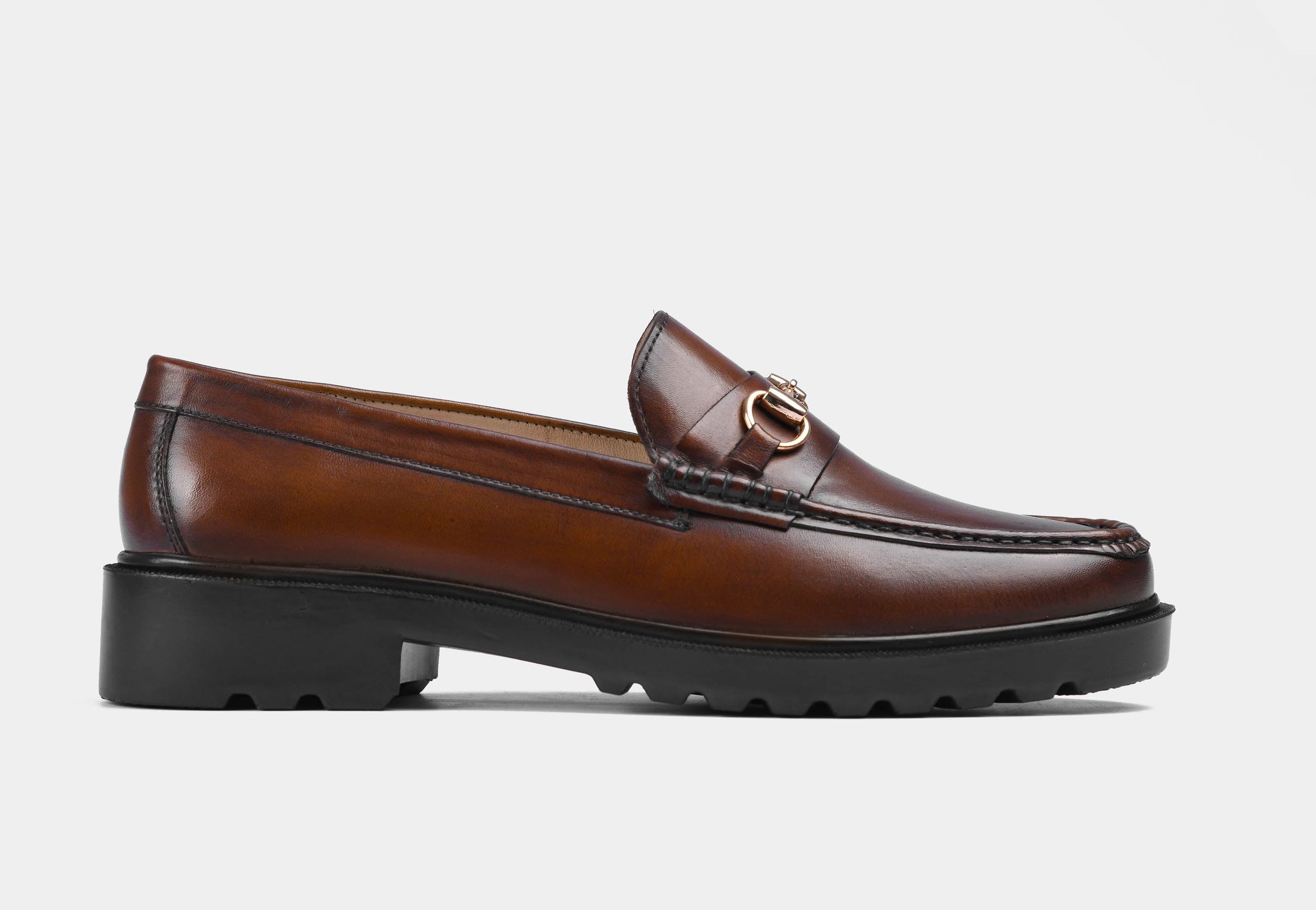 Brown Bit Loafers | Solesculpt Lite (Sale)-UK 6