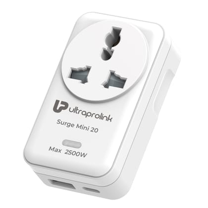 Surge Mini 20 Universal Socket with Surge Protection & QC 18W + PD 20W Charger