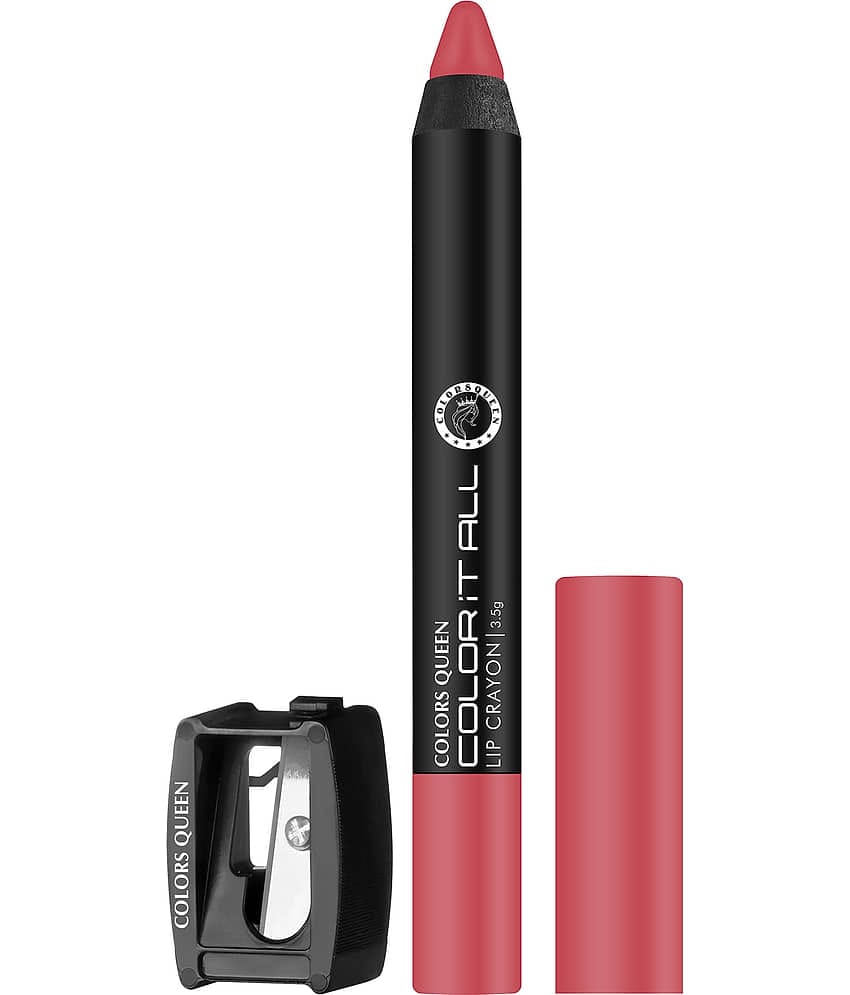Colors Queen Color It All Non Transfer Matte Lip Crayon 3.5g, Peach Love (Shade - 03)