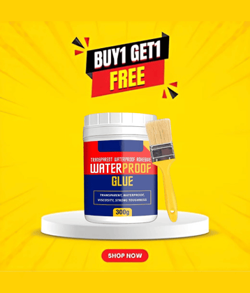 (Pack 2) Crack Seal Glue 300gm with Brush, Transparent Waterproof Glue, Leakage Glue, Crack Filler Glue, Leakage Repair Glue, Waterproof Leakage Glue, Water Leakage Glue, Roof Leakage Glue, Roof Water Leakage Glue, Waterproof Sealant Glue