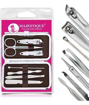Majestique 7 In1 Manicure Grooming Set Nail Clippers Grooming Kit Nail Tool Kit for Women and Men