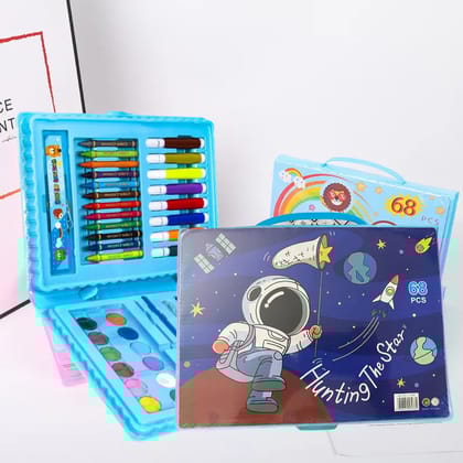 68 Pc Crayons Colors Set Box