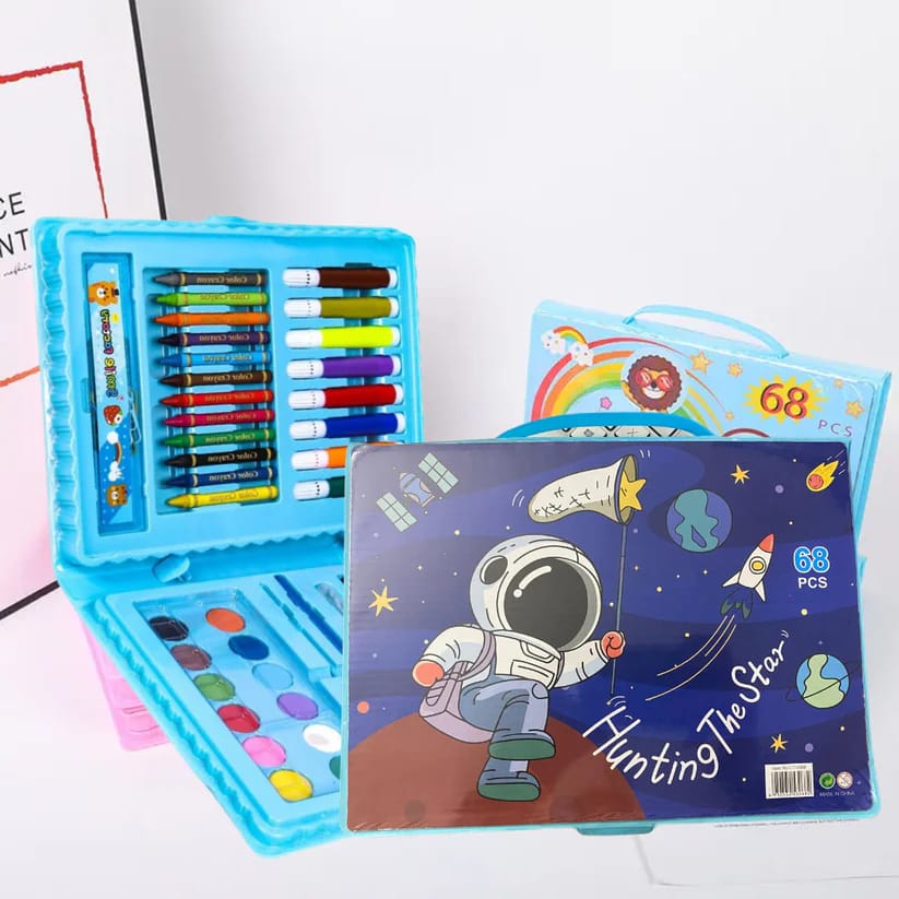 68 Pc Crayons Colors Set Box
