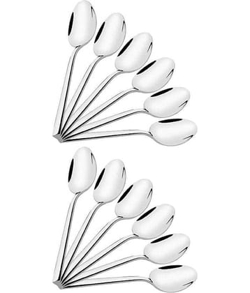 iview kitchenware - Silver Stainless Steel Serving Spoon ( Pack of 12 )