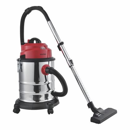 BALTRA Wet/Dry Vacuum Cleaner 1400W 30L Dust Collector, 2 Years Warranty (Red/Black)