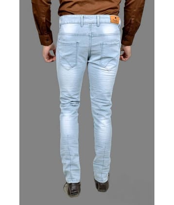 MOUDLIN - Light Blue Denim Slim Fit Men's Jeans ( Pack of 1 )