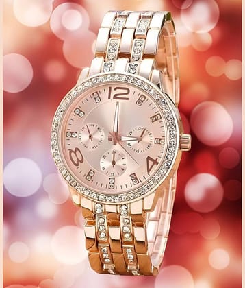 DECLASSE Gold Metal Analog Womens Watch