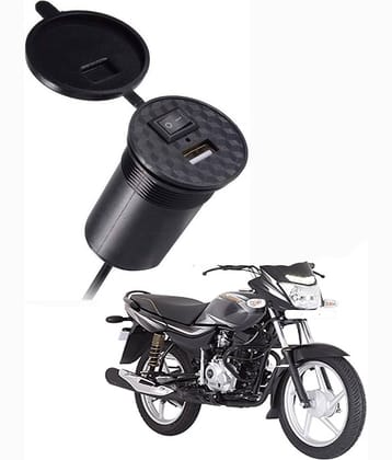 BajajPlatina Black USB  Bike Charger