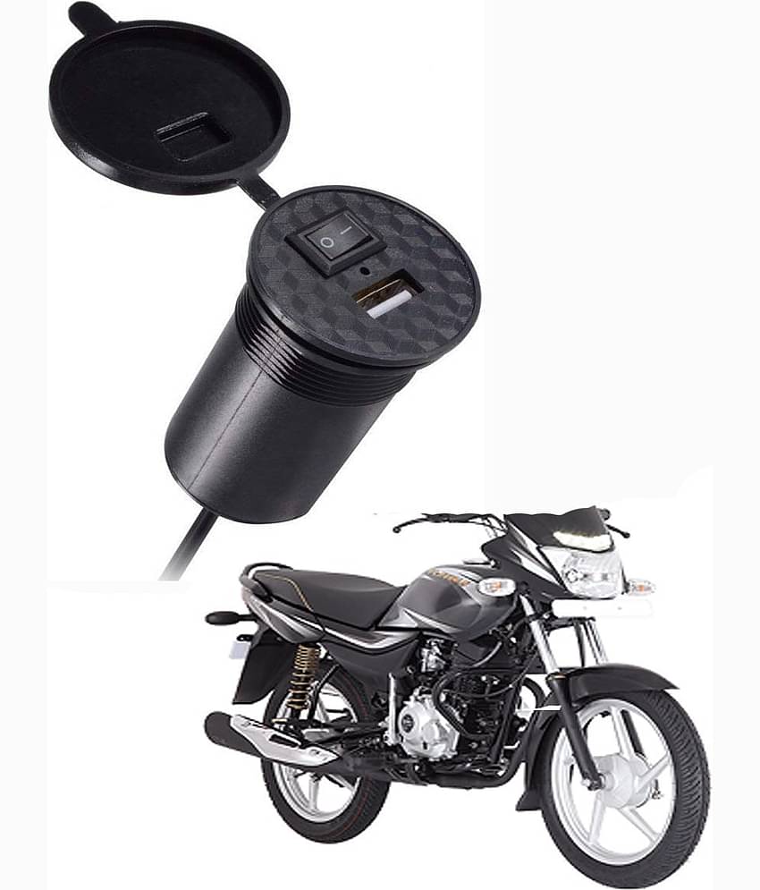 BajajPlatina Black USB  Bike Charger