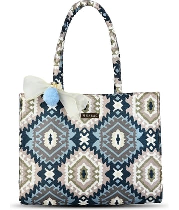 ENSAC Tote Bag Jute Set of 1 ( Beige )