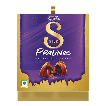 Cadbury Dairy Milk Silk Pralines Classic & Dark Chocolate Gift Pack, 176 g (16 pcs x 11 g each)