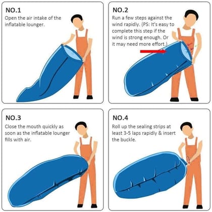 Camping Inflatable Lounger Sofa_assorted colour