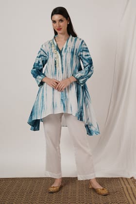 Indigo Blue Tie Dye Tunic set of 2-XL