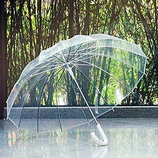 Clear Transparent, Durable Wind-Resistant Umbrella  Special For Windproof Umbrella for Rain-Decoration for Outdoor Even