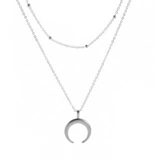 Silver 2 Layered Neckpiece