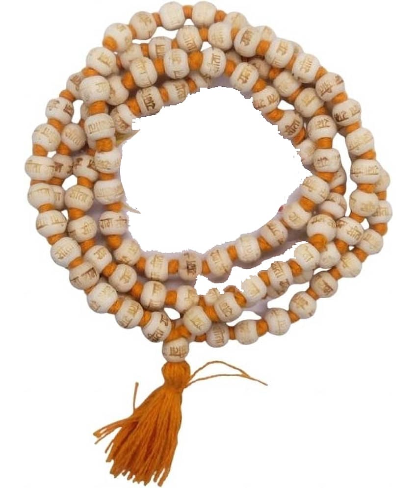 WTM Round Hare Ram Tulsi Mala (Pack of 1)