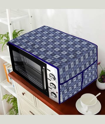 E-Retailer Single Polyester Blue Microwave Oven Cover - 23-25L