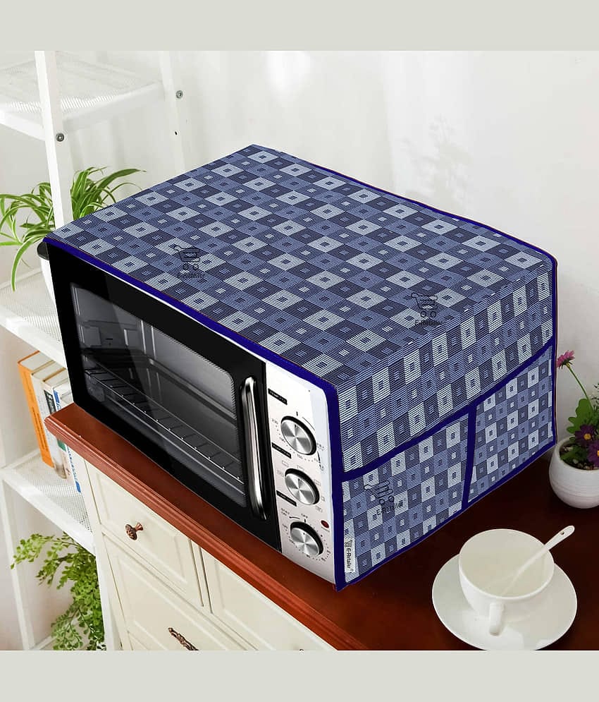 E-Retailer Single Polyester Blue Microwave Oven Cover - 23-25L