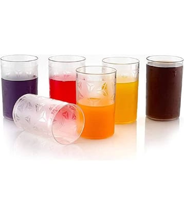 Analog kitchenware - Water/Juice/ Plastic Glasses Set 300 ml ( Pack of 6 )