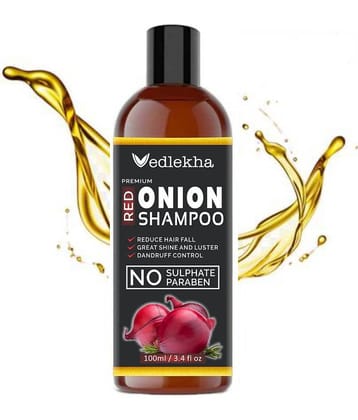 Vedlekha Natural & Organic Red Onion Shampoo for Hair Growth & Hair Fall Control Shampoo 100 mL