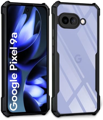 PLUGTECH Slim Shockproof Case | Matte Black Soft | Drop Protection | Precise Cutouts | Premium Mobile Cover for Google Pixel 9A