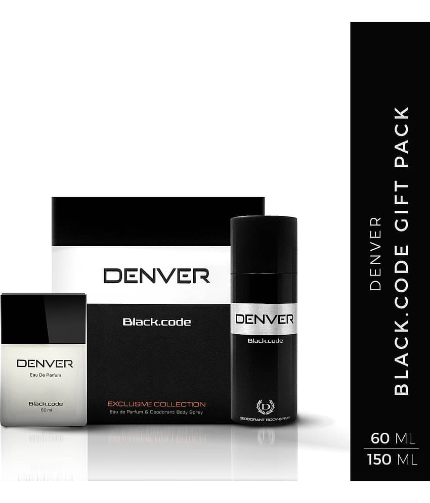 Denver Black Code Gift Set - Deodorant(200ML) & Perfume(70ML)