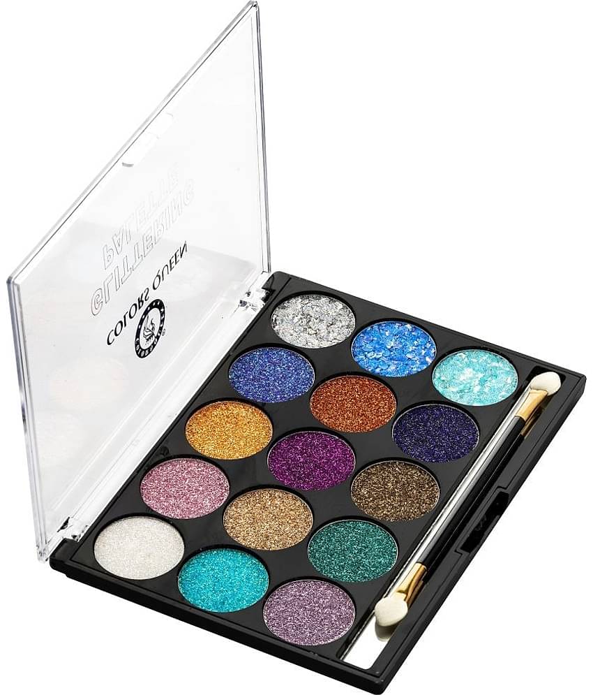 Colors Queen Glittering Eyeshadow Palette Multicolor Shades