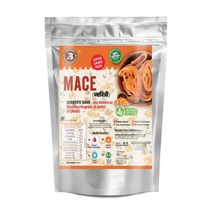 Brew Lab Mace (Javitri) | Boost Blood Circulation | Sabut Gram Masala | Natural & Aromatic Javitri Whole Spices-200gm