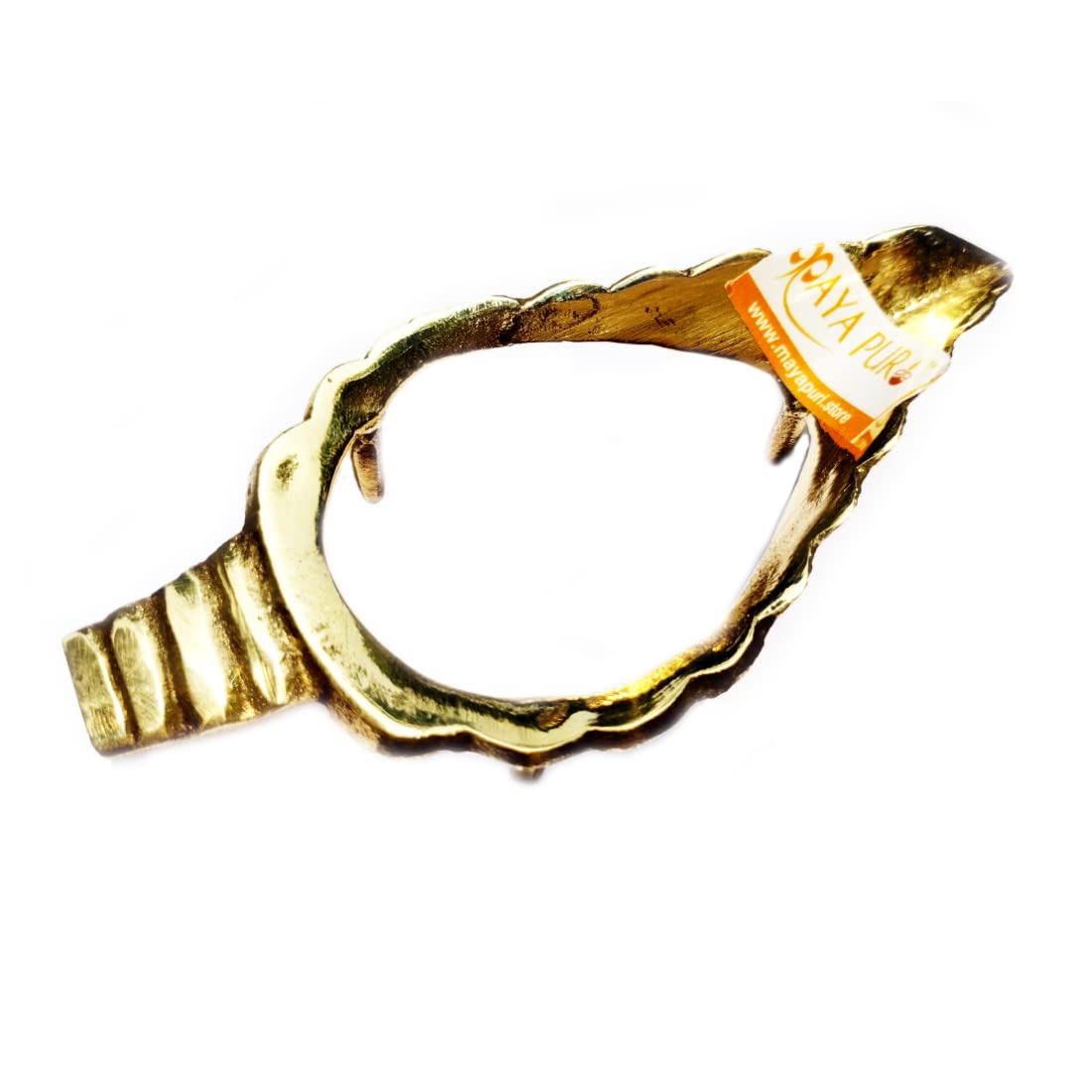 MAYAPURI Brass Shankha Stand for Puja, Sankha Stand for 4-7 inch Shank (Pack of 1)