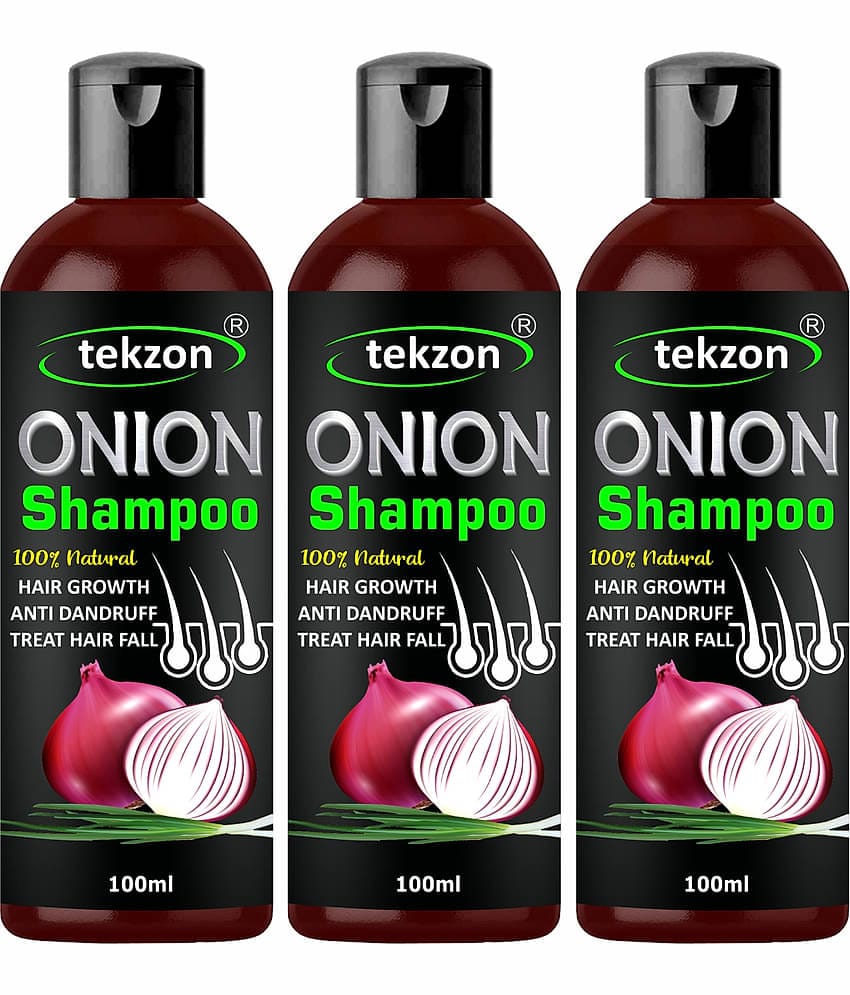 TEKZON Onion Hair Fall Shampoo for Hair Growth & Hair Fall Control Shampoo 100 mL Pack of 3