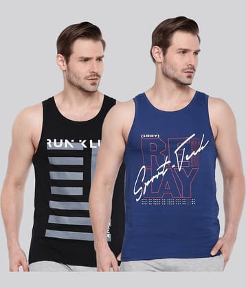 Force NXT Pack of 2 Cotton Regular Fit Men's T-Shirt ( Multicolor )