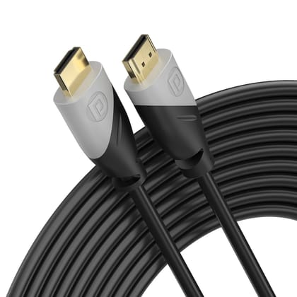 Portronics Konnect Sync- 5M Cord Length, Wide Compatibility, PVC Cable, Gold-Plated Connectors & Copper Core (Black)
