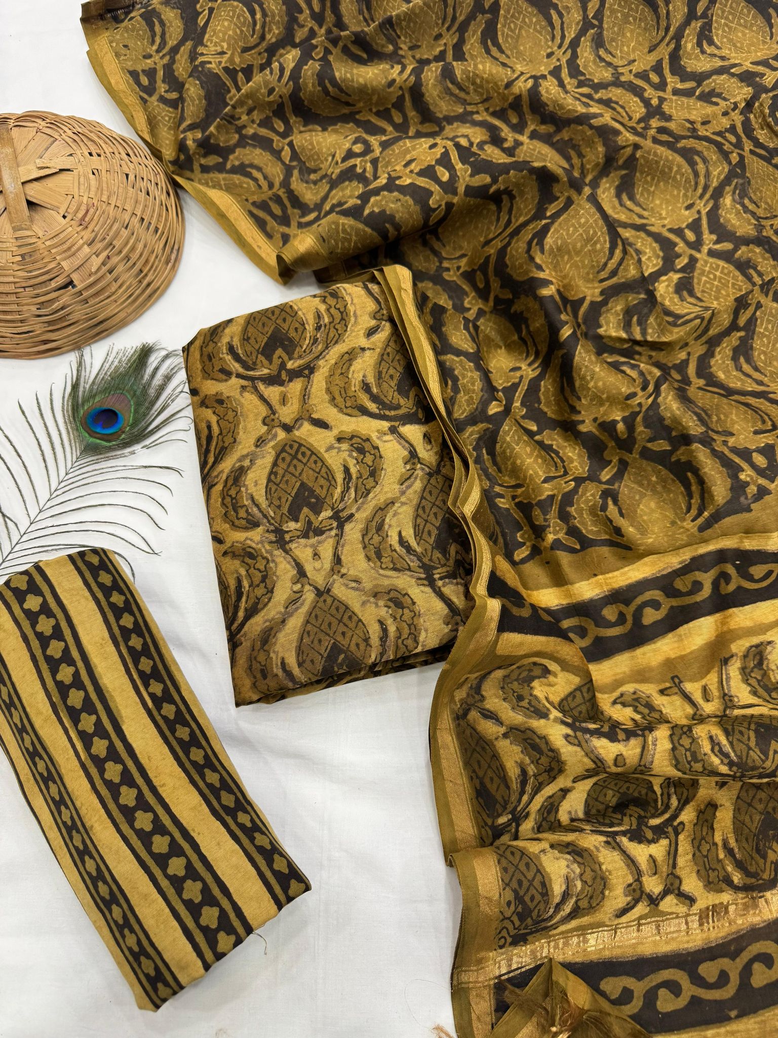 Chanderi Silk Suit Set