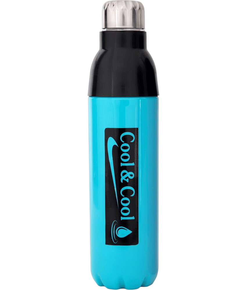 LAZYWINDOW Blue Plastic Water Bottle 1000 mL ( Set of 1 )