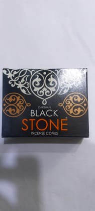 Darshan Black Stone Incense cones dhoop 