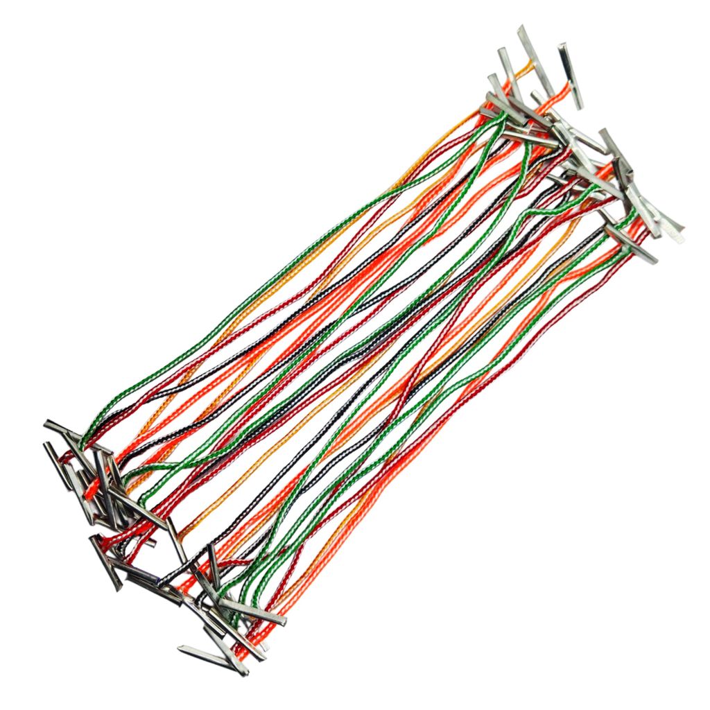 Office File Tags (Pack of 100) – 8 Inch Long – Multicolor Twisted Treasury Paper Tags – Multipurpose Indexing Tags with Thread for Files, Exam Papers, Folders - Stationery | Buy online on ZillyBuy