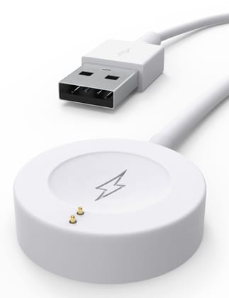 SEVAM Charger for Fossil Gen 6, Gen 5, Gen 5E, Gen 4 Smartwatch Charging Cable Cord for Emporio Armani, Skagen falster 2, Misfit Vapor 2, Diesel Guard 2.5, Michael Kors Runway 3.3Ft/1M White White