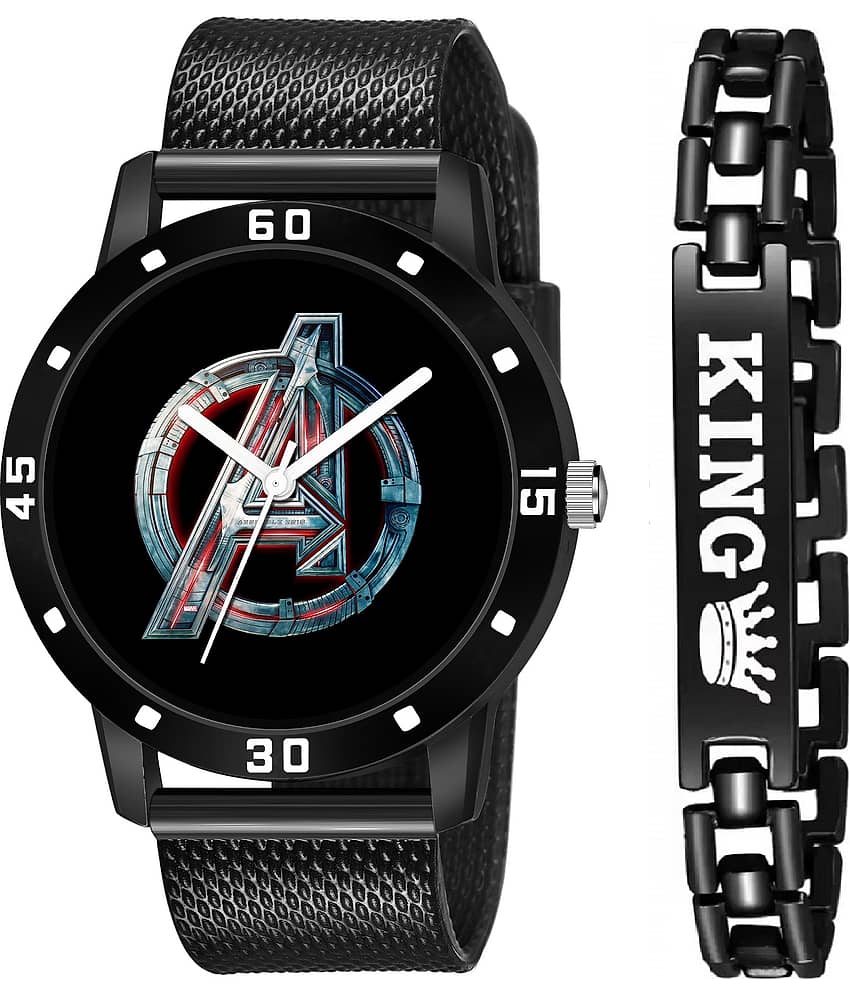 Shivark Blue Silicon Analog Men's Watch