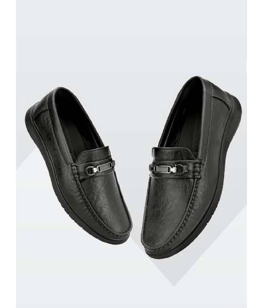 Buxton Black Men's Slip on Shoes