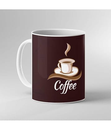 Keviv - Multi Color Ceramic Coffee Mug ( Pack of 1 )