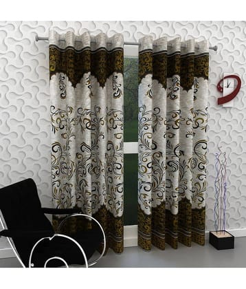 Tanishka Fabs Curtain 9 ft ( Pack of 2 ) - Multi Color