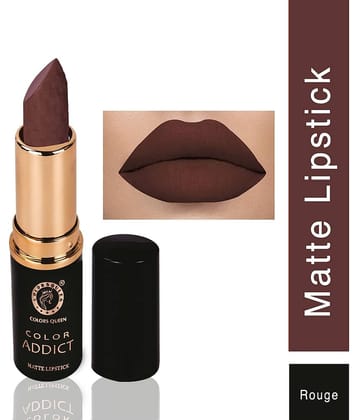 Colors Queen Color Addict Long Lasting Matte Lipstick (Shade - 04)